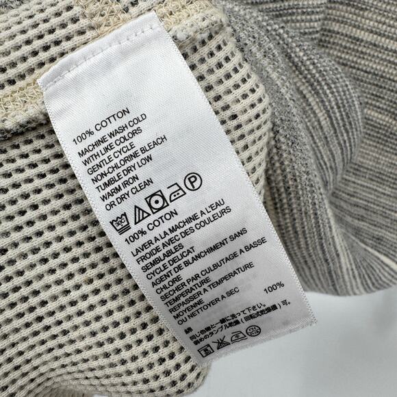 Tommy Bahama Sweater Womens Medium Cream Gray Marled 1/2 Zip Coastal Pullover - Picture 6 of 7
